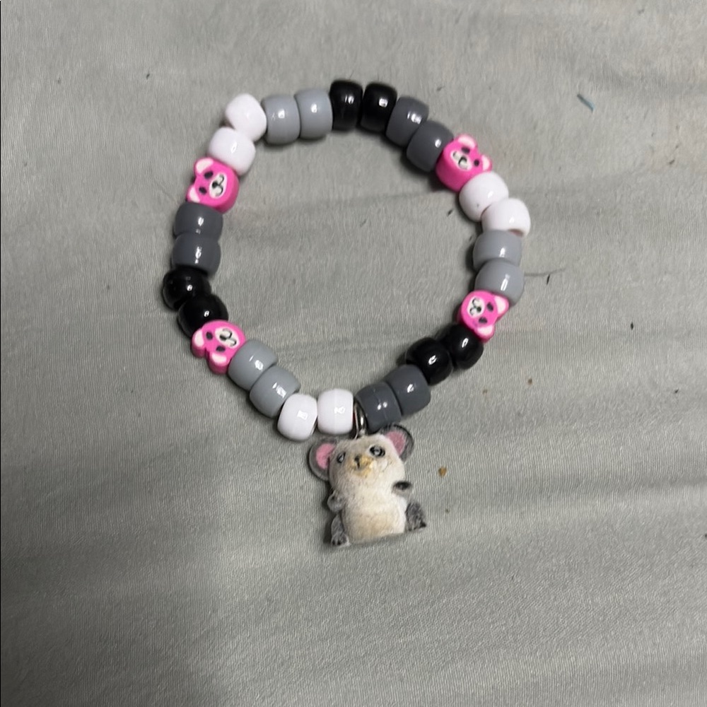 Bear Kandi handmade with bear charm